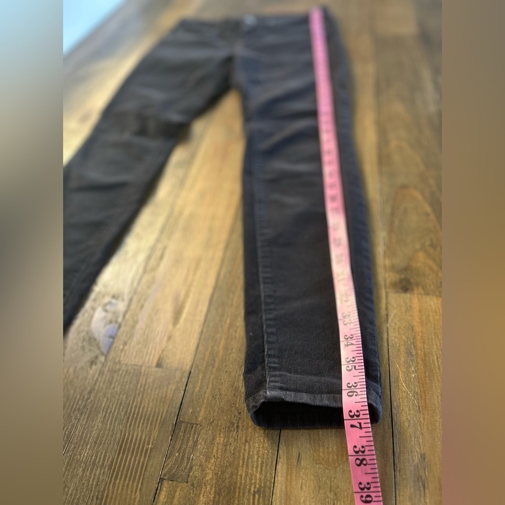 💖5 for $50💖GAP 1969 Súper Skinny Premium DarkGray Corduroy Women's Midrise Pants - Picture 9 of 14